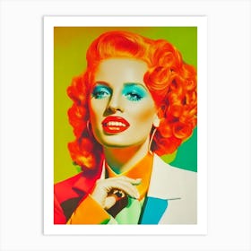 Jess Glynne Colourful Pop Art Art Print
