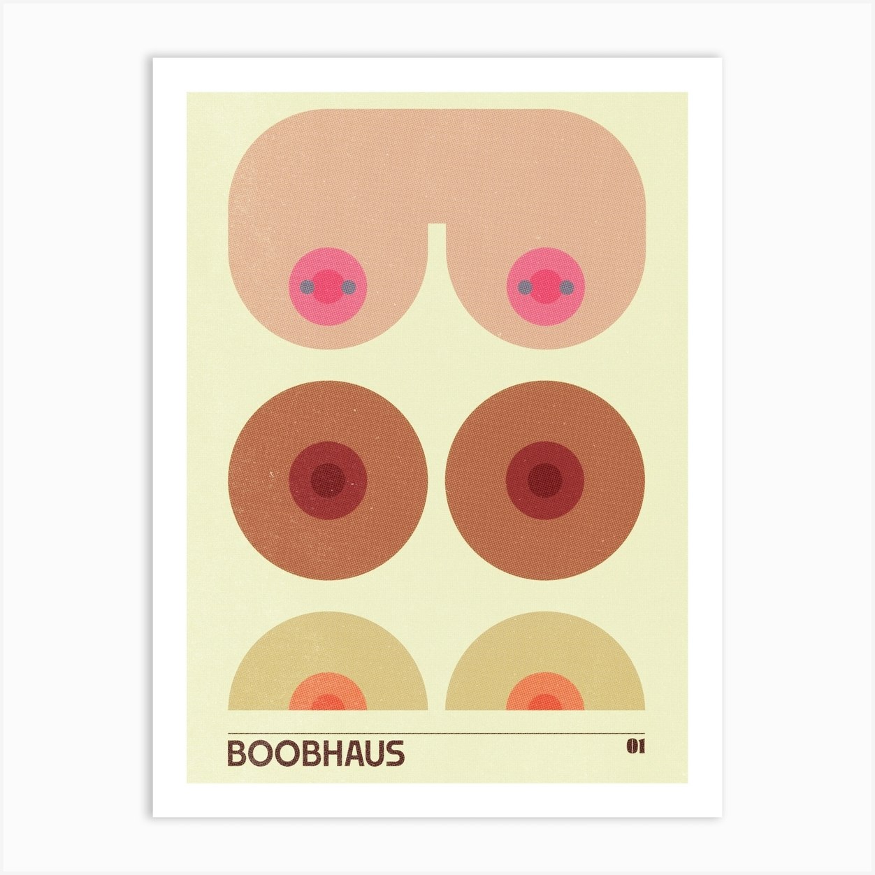 Boobs Art 2 Art Print