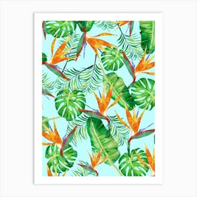 Watercolor floral composition 3 Art Print