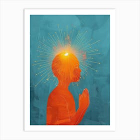 Man Praying Art Print