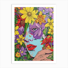 Flower Girl 1 Art Print