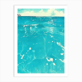 Turquoise Ocean Art Print