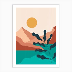 Abstract Landscape Painting Art Print