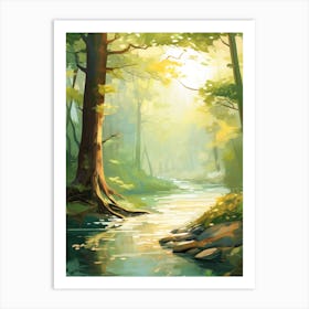 River In The Forest Art Print