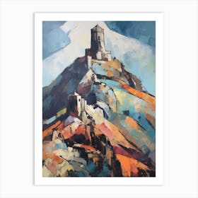 Mount Athos Greece 2 Mountain Painting Art Print