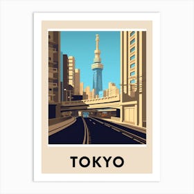 Tokyo 5 Vintage Travel Poster Art Print