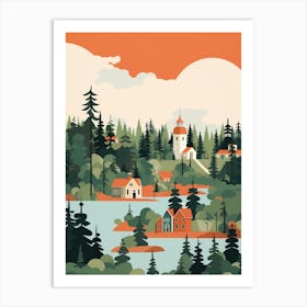 Finland 3 Travel Illustration Art Print