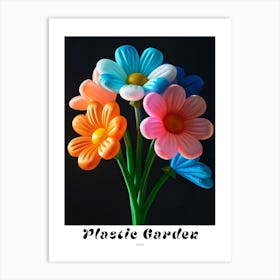 Bright Inflatable Flowers Poster Asters 3 Art Print