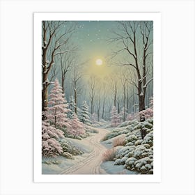 Snowy Path Art Print