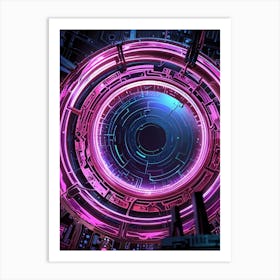 Futuristic Spaceship 2 Art Print