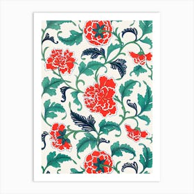 Turkish Floral Pattern Art Print