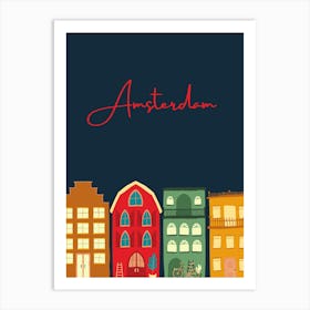 Amsterdam Cityscape Art Print