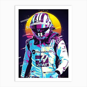 Nico Hulkenberg Haas Driver Art Print