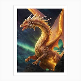 Golden Majesty Art Print