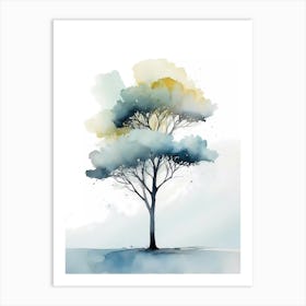 Watercolor Tree 3 Art Print