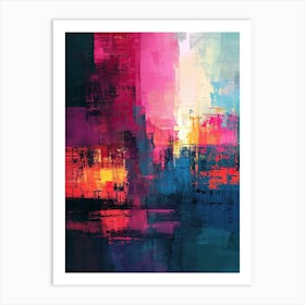 Abstract City | Pixel Art Series 1 Art Print