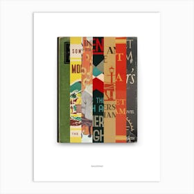 Somerset Maugham - Book Lover Abstract Print -First Edition Covers Poster