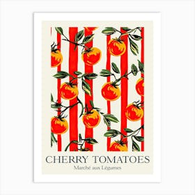 Marche Aux Legumes Cherry Tomatoes Summer Illustration 5 Art Print