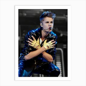 Justin Bieber, Carly Rae Jepsen And Cody Simpson Perform At The Staples Center Art Print