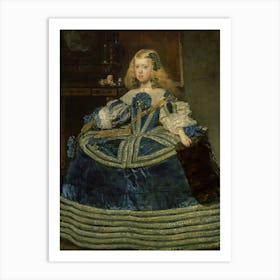 Diego Velázquez Infanta Margarita Teresa In A Blue Dress Art Print