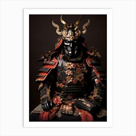 Japanese Samurai Illustration 3 Art Print