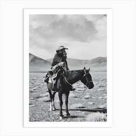 Cowboys Vintage Style Art Print