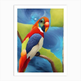 Patty Parrot Art Print