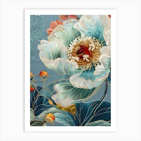 Chinese Flower Painting 33 Art Print