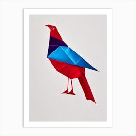 Partridge Origami Bird Art Print