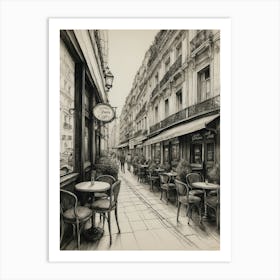 Paris Cafe Street Art Print