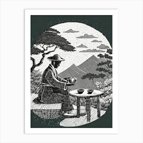 Asian Tea Ceremony Ukiyo-E Art Print