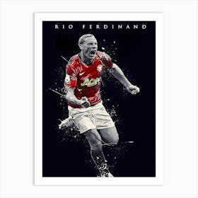 Rio Ferdinand Art Print