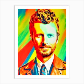Dierks Bentley Colourful Pop Art Art Print