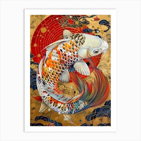 Koi Fish Art Print