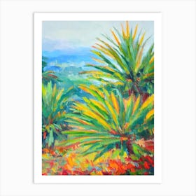 Majesty Palm 3 Impressionist Painting Art Print