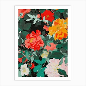 Great Japan Hokusai Japanese Flowers 10 Art Print