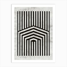 Abstract Striped Pattern Art Print