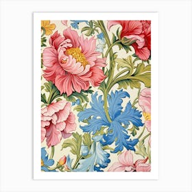 Floral Wallpaper 84 Art Print