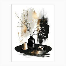 Black And Gold 19 Art Print