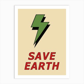 Save Earth Art Print