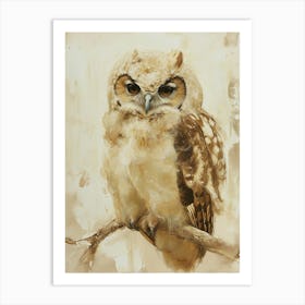 Verreauxs Eagle Owl Painting 3 Art Print