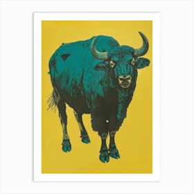 Bull Illustration 2 Art Print