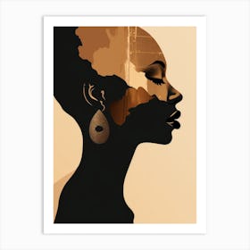 Portrait Of African Woman Art Print