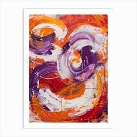 Om Abstract Painting Art Print