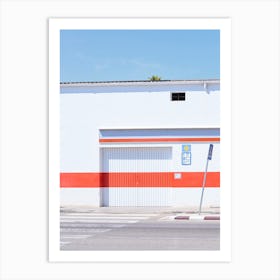Red Stripe Garage Art Print