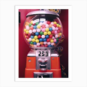 Bubble Gum Machine Retro Summer Photography 1 Art Print