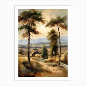 Landscape With Trees 4 Art Print