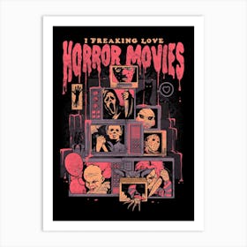 Horror Movies Art Print