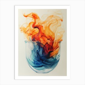 Bowl Of Fire Art Print