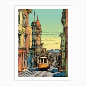 San Francisco Cable Car Art Print